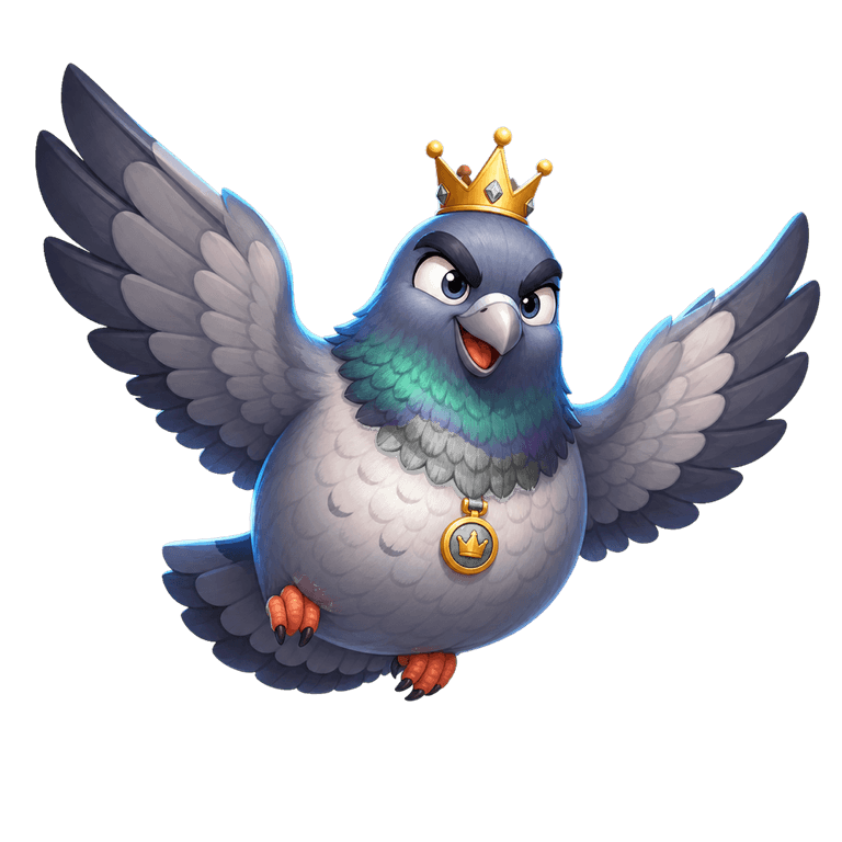 Pigeon King boss art